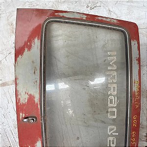 Tampa Traseira Porta Malas Brasilia Filé Sem Retoques Vermelho