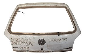 Tampa Traseira Gol G3 99/2005 Furo Cilindro Detalhe Branco