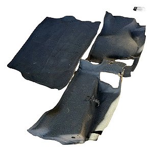 Kit Carpete Porta Malas Astra Hatch 2003 Até 2011 Semi Novo Cinza-escuro