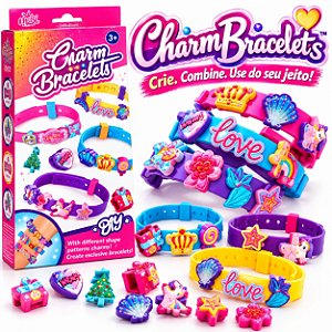 Kit Pulseira Infantil CharmBracelets DIY Faça Você Mesmo