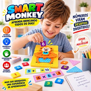 Brinquedo Educativo Matemática Smart Monkey Somar Multiplicar