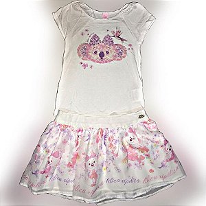 conjunto saia e blusa lilica ripilica