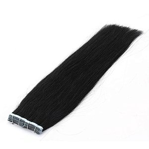 Mega Hair de Fita Adesiva Micro Hair Connection Castanho 70cm  10 peças