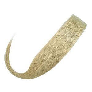 Mega Hair Fita Adesiva Loiro Claro cor 10-60cm 20 Peças