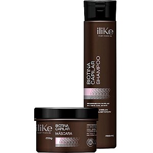 Kit Biotina Capilar Ilike Shampoo 300ml + Mascara 250g