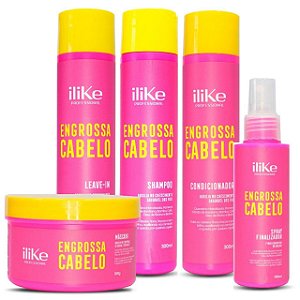 iLike Engrossa Cabelo Kit Completo - 5 Produtos