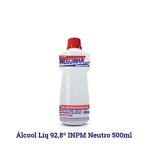 ALCOOL LIQUIDO MEGUINHA 92,8 INPM 500 ML