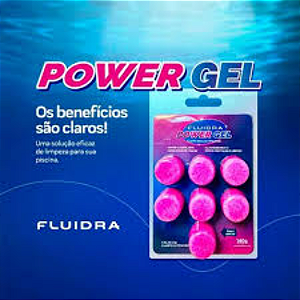FLUIDRA POWER GEL 140 GRAMAS - BLISTER COM 7 PASTILHAS - 20 GRAMAS
