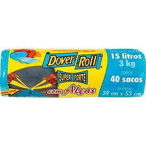 SACO LIXO DOVER ROLL EC. 15 LITROS C/ 60 UNIDADES