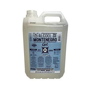 ALCOOL GEL MONTENEGRO HIG. DE MAOS 4.500 GR AMAS - 70 INPM - 05 LITROS