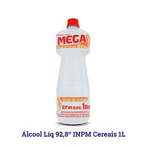 ALCOOL LIQUIDO TUPI 92,8 INPM CEREAIS PROFISSIONAL 01 LITRO