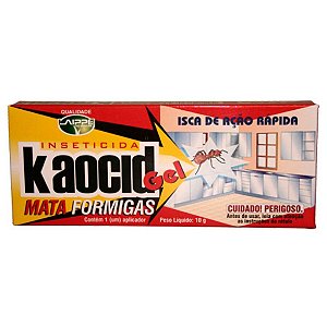 MATA FORMIGA GEL KAOCID 10 GRAMAS