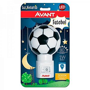 AVANT LAMPADA LED LUZ NOTURNA FUTEBOL 1W BIVOLT