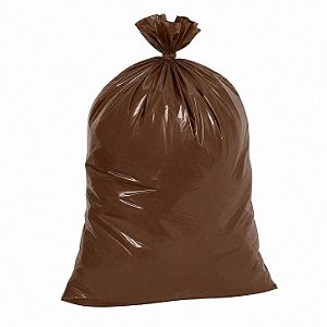 SACO PARA LIXO MARROM 200 LITROS COM 100 UNIDADES