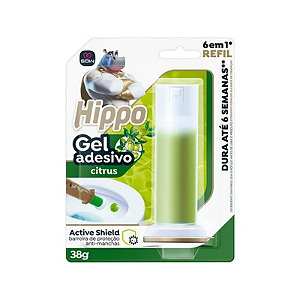 GEL SANITARIO  ADESIVO HIPPO APARELHO CITRUS 38 GRAMAS
