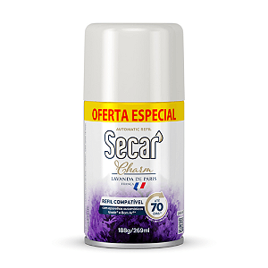 ODORIZADOR SECAR CHARM AUTO REFIL LAVANDA PARIS 269 ML EDICAO ESPECIAL