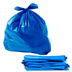 SACO PARA LIXO AZUL 100 LITROS COM 100 UNIDADES