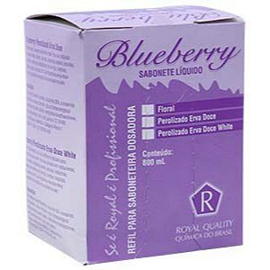 ROYAL SABONETE BLUEBERRY ERVA DOCE WHITE REFIL 800 ML