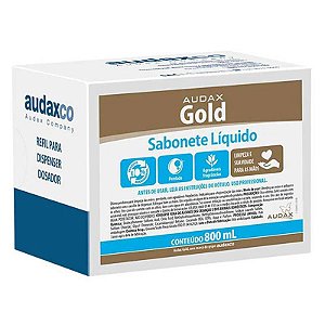 AUDAX GOLD SABONETE ERVA DOCE VERDE 800 ML