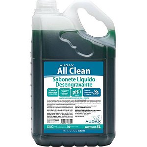 AUDAX ALL CLEAN SABONETE DESENGRAXANTE DLIMONENO 05 LITROS