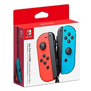 Controle Nintendo Switch Joy-Con, Vermelho e Azul