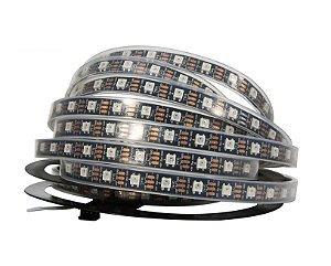 Fita Led RGB Ws2812b IP67 Endereçável 5v 300 Leds 5 Metros