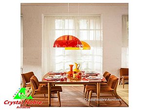 Luminária meia Lua de Acrílico 44cm Linha Luxe Shine