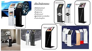 Expositor Totem L Inclin Multifuncional Prt Reflexo