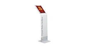 Display Menu A4 Totem Pé Duplo Brc Neve