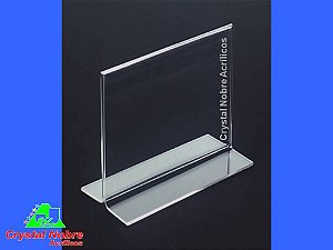 Display Porta Cardápio Dupla Face Folha 15X20