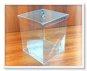 Pote Acrílico Cristal 15L Para Produtos Naturais/Cereais Granel