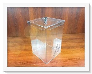 Pote Acrílico Cristal 18L Para Cereais/Granel/Produtos Naturais