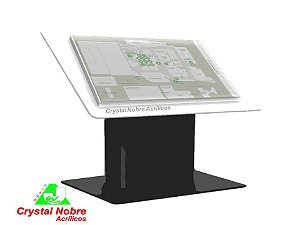 Totem de Piso Para Mapeamento de Shoppings. Multifuncional