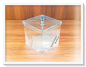 Pote Acrílico Cristal 7L Para Produtos Naturais/Cereais Granel