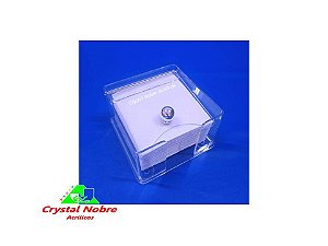 Porta Guardanapo de Acrílico com tampa Tam P Linha Cristal Leveza