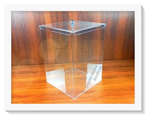 Pote em Acrílico Cristal 60L Para Cereais/Granel/Produtos Naturais