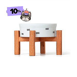 Suporte 2 Alturas para Comedouro de Porcelana