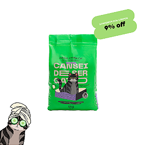 Areia higiênica biodegradável para gatos 4kg grãos finos