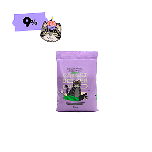 Areia higiênica biodegradável para gatos 4kg grãos médios