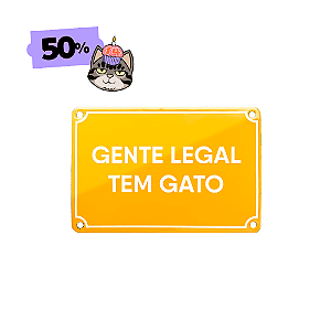 Placa Esmaltada Gente Legal