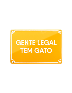 Placa Esmaltada Gente Legal