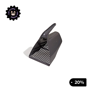 Pá higiênica para gatos cinza