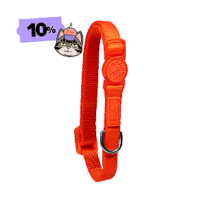 Cat Collar Laranja | Coleira para gato