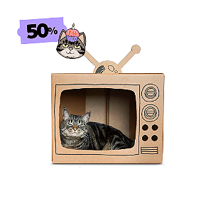 TV Tubo de Papelão | Para Gatos
