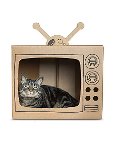 TV Tubo de Papelão | Para Gatos