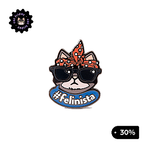 Pin Felinista | Chico Ilustrado