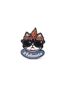 Pin Felinista | Chico Ilustrado