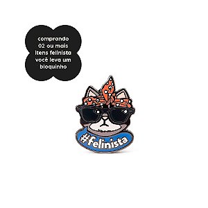 Pin Felinista | Chico Ilustrado