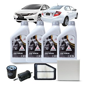 Kit Troca de Óleo Civic Flex 1.8 16v G9 2012-2013