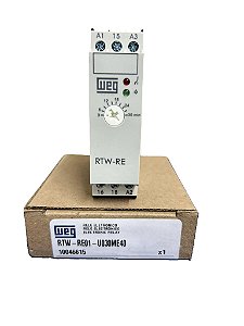 Rele De Tempo Ret. Energizacao 30Min. 240Vca/24Vcc *RTW-RE01-U030ME40 Weg